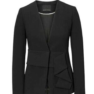 Banana Republic Colarless Drapey Blazer Office Career